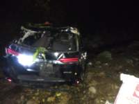 Kondisi mobil masuk jurang di Toba.(istimewa).