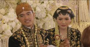 Resepsi pernikahan Kaesang Pangarep dan Erina Gudono di Solo, Jawa Tengah, Minggu (11/12/2022).