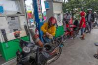 Ilustrasi stasiun pengisian bahan bakar umum (SPBU).