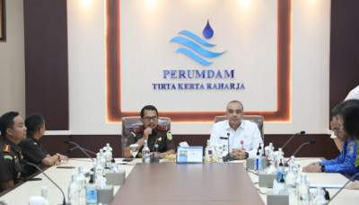 Zaki Hadiri Serah Terima IPA PT. BSD Tbk ke Perumdam TKR