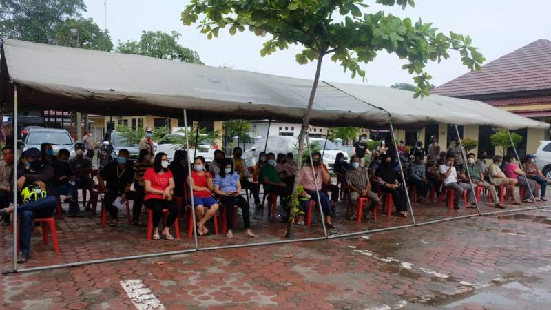 Polres Tanjungbalai Vaksinasi Merdeka Polda Sumatera Utara