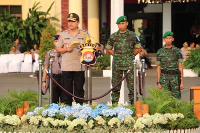 Kapolda Banten Pimpin Apel Gelar Pasukan Operasi Ketupat Kalimaya 2019