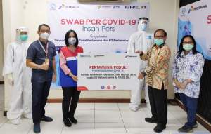 Gandeng Dewan Pers, RSPP dan Pertamina Berikan Tes Swab PCR Gratis 105 Insan Media