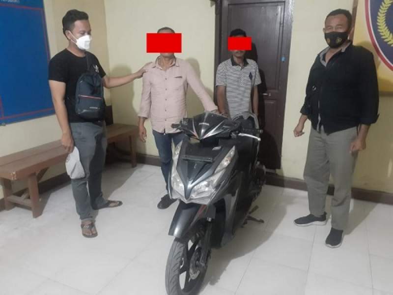 Reskrim Polsek Air Joman Polres Asahan Amankan Dua Pelaku Curanmor