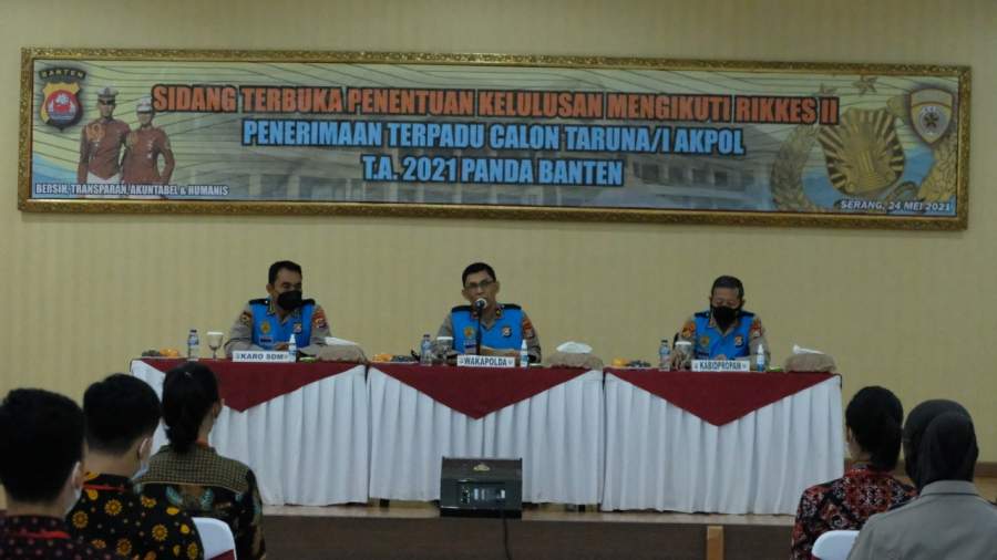 Polda Banten Gelar Sidang Kelulusan Menuju Rikkes II Catar Akpol