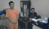 Tersangka saat di Polsek Batuceper