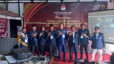 DPD Partai Nasdem Daftar ke KPU Kabupaten Serang, Target Perdapil 1 Kursi
