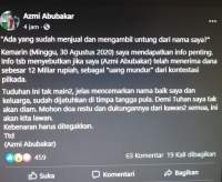 Dituding Terima "Uang Mundur", Azmi Abubakar Akan Laporkan ke Aparat Hukum