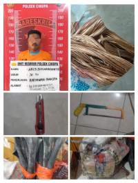 Polsek Cikupa  Ringkus Pencuri Kabel Tembaga di PT. BSA