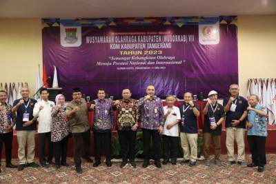 Zaki Buka Musyawarah Olahraga Kab. Tangerang