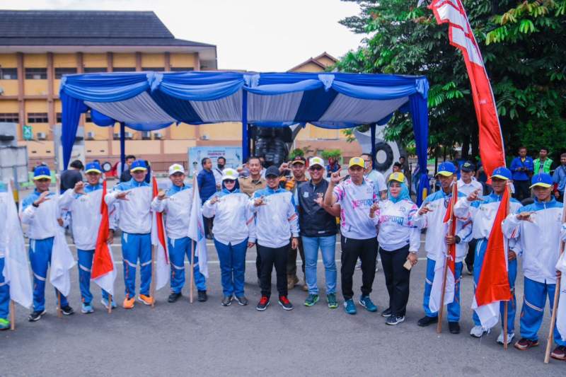 Pemkot Tangsel Lepas Kirab Obor Porprov VI Banten Menuju Tangerang