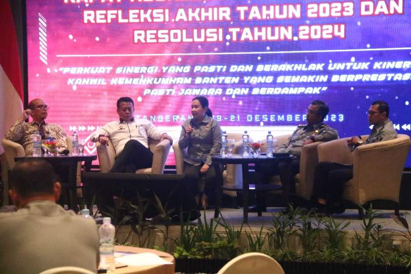 Susun Perencanaan 2024, Kemenkumham Banten diberi Pembekalan Narasumber Unit Eselon I