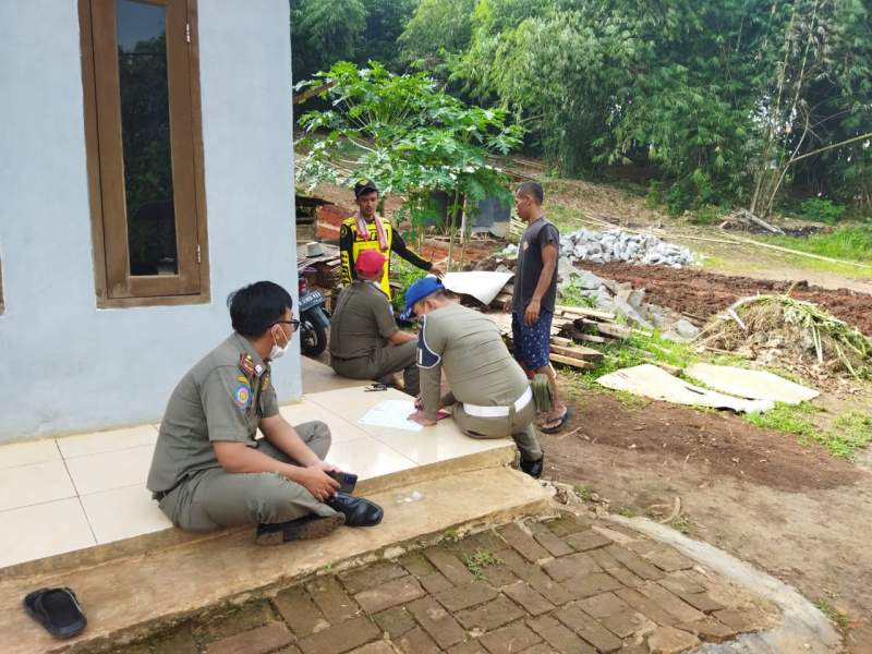 Tegas! Satpol PP Kabupaten Tangerang Tutup Galian Tanah di Kadu Agung