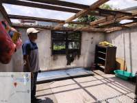 Angin puting beliung rusak bangunan rumah warga di Kelurahan Lalang, Medan Sunggal.(istimewa).