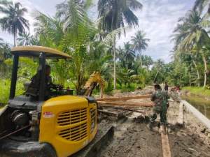 TMMD ke 115 Kodim 0208 Asahan Permudah Infrastruktur Dua Desa di Kecamatan Sei Kepayang