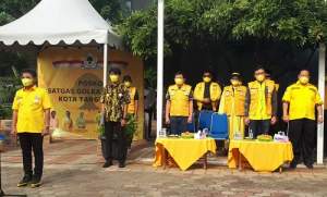 Gelar Apel Siaga Bencana, DPD Golkar Kota Tangerang Lantik Tim Penanggulangan Bencana