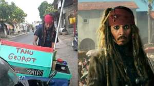 Disebut Mirip Dengan Jack Sparrow, Tukang Tahu Gejrot Ini Mendadak Viral
