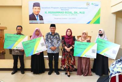 Muhammad Rizal DPR RI Gandeng BPJS Ketenagakerjaan Sosialisasi Program Jaminan Sosial di Tangsel