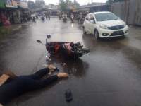 Pemotor di Balaraja Tewas Terlindas Truk