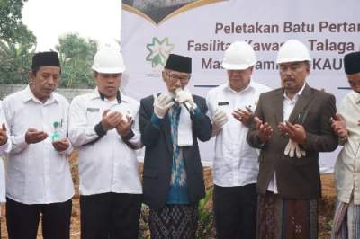 Sekda Hadiri Peletakan Batu Pertama Meajid Alkautsar