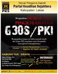 NobarG 30 S/PKI DPD Lebak
