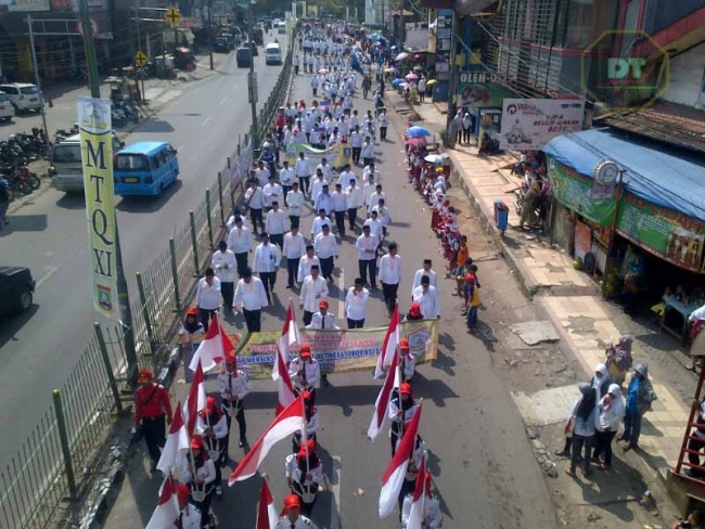 Ribuan kontingen dari 8 kabupaten dan Kota diprovinsi Banten