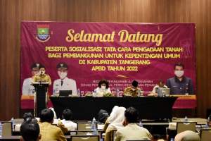 Kajari Kabupaten Tangerang Hadiri Sosialisasi Tata Cara Pengadaan Tanah