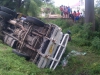 Truk Terbalik Di Tol Tangerang - Merak Km 90 Cilegon