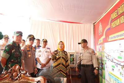 Pantau 2 Titik Posko Mudik, Bupati Serang Pastikan&nbsp; Pemudik Nyaman