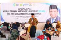 Muhammad Rizal DPR RI Gandeng Poltekkes Kemenkes Banten Sosialisasi Germas Tingkatkan Kesehatan Ibu dan Anak di Kresek