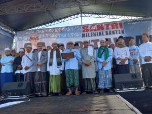 Rapat Akbar Santri Milenial Banten, Menangkan Capres dan Cawapres 02  Sekali Putaran