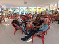 Belasan Wartawan Serdang Bedagai nikmati makanan di saujana rasa Kota Rampah.