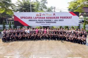 Jelang HUT Bhayangkara, 43 Personil Polresta Tangerang Naik Pangkat