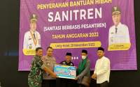 Terima Bantuan Sanitasi, Para Kyai Doakan Bupati Tangerang