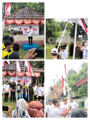 Jelang HUT RI ke 79,  Ribuan Bendera Serentak Dibagikan Kemenag Kab Tangerang kepada Warga