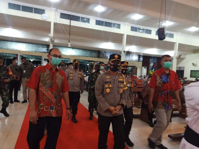 Wakapolda Banten Kunjungi Gereja di Kabupaten Tangerang, Cek Prokes dan Pengamanan Natal