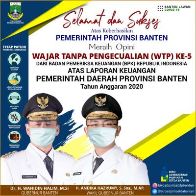 Wahidin - Andika Konsisten Wujudkan Tata Kelola Keuangan yang Transparan dan Akuntabel