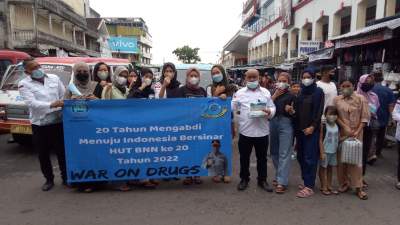 BNN Kota Pangkalpinang Gerebek Pasar dan Pusat Perbelanjaan