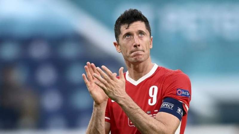 Kapten Timnas Polandia, Robert Lewandowski. (AP)