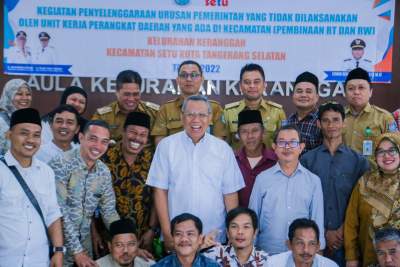 Lakukan Pembinaan RT dan RW di Keranggan, Benyamin Tekankan untuk Pahami Lingkungannya