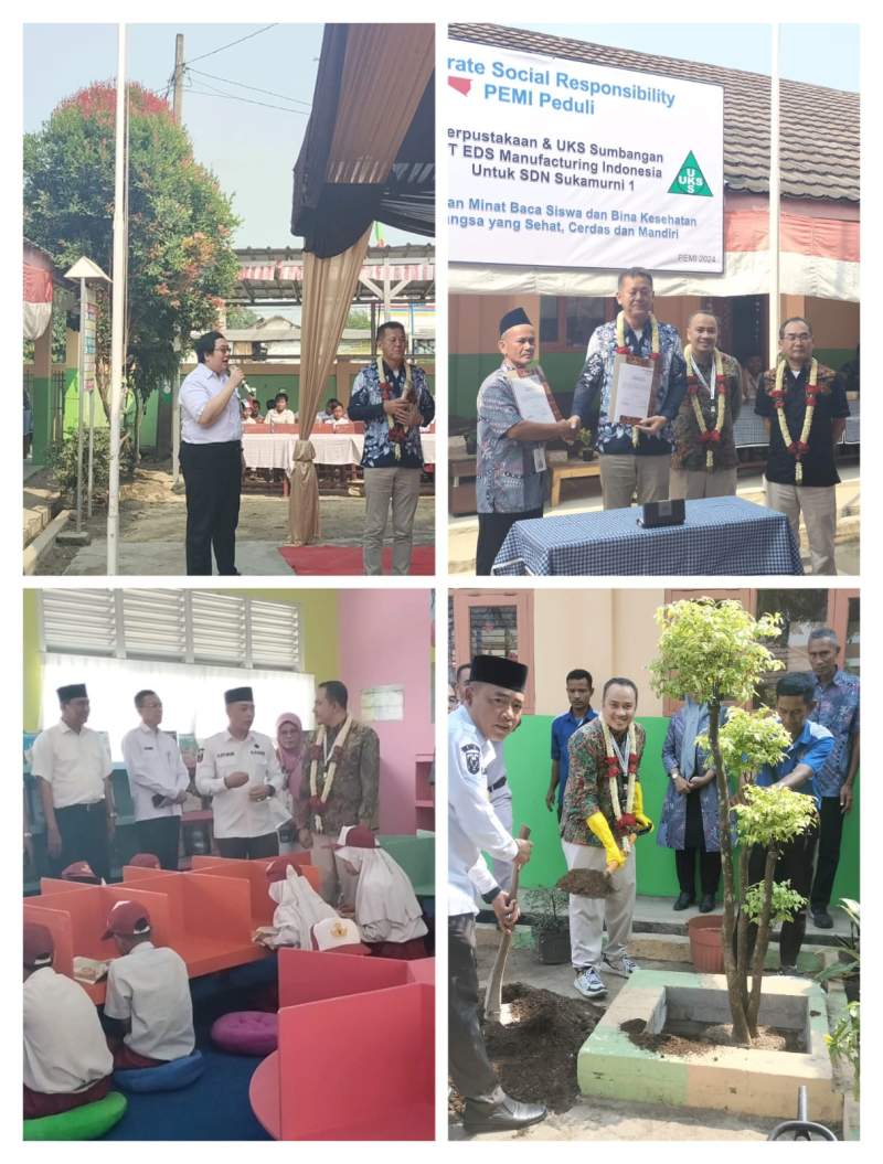 Peduli Dunia Pendidikan, PT PEMI Berikan CSR ke SDN Sukamurni 1