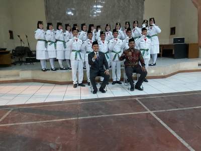 Ditengah Pandemi, Camat Sukadiri Kukuhkan 8 Paskibraka