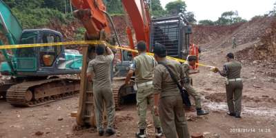 Didesak dan di Demo Mahasiswa dan Masyarakat, Pemkot Serang Tutup Galian C Ilegal
