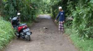 Akses Jalan Desa Badak Anom Butuh Perbaikan
