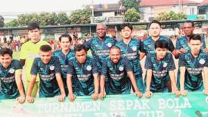  Kesebelasan Veteran Domino FC, Pinang, Kota Tangerang, siap redam agresifitas permainan Tunas Betawi, 8 Juli 2022 mendatang.