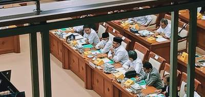 Menteri Agama, Yaqut Cholil Qoumas saat rapat dengar pendapat bersama Komisi VIII DPR RI, Jakarta, Senin (5/6/2023).