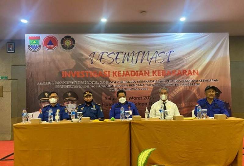 75 Petugas Damkar Kabupaten Tangerang Dilatih Investigasi Kejadian Pasca Kebakaran