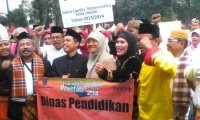 Depok- Walikota Depok dan Istri buka Parade Seni dan Prestasi Depok,Sabtu (8/3)