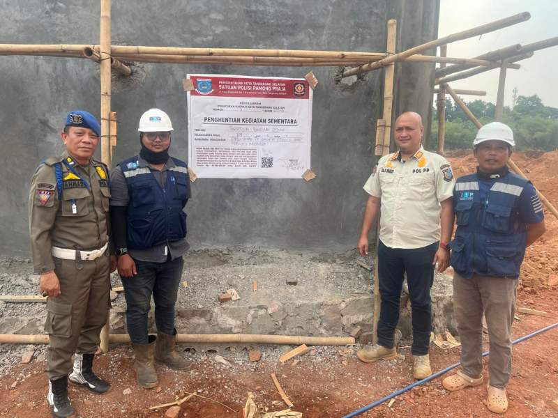 PBG Pool Taksi Green Akhirnya Disegel Satpol PP Tangsel