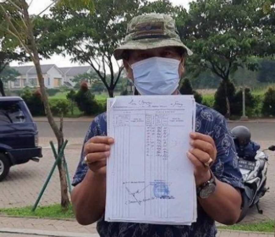 Cahyono Lawyer pelapor lurah Bakti Jaya terkait kasus tanah.